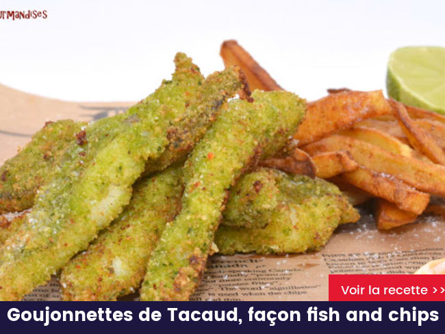 Goujonnettes de Tacaud, façon fish and chips